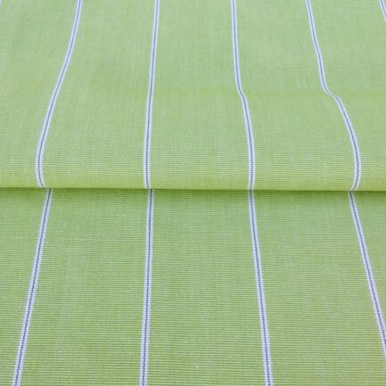 Apple Green Pinstripe Cotton