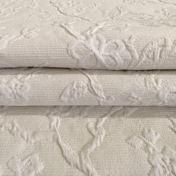 Embossed Floral - Cotton Upholstery Fabric | Provincial Fabric House