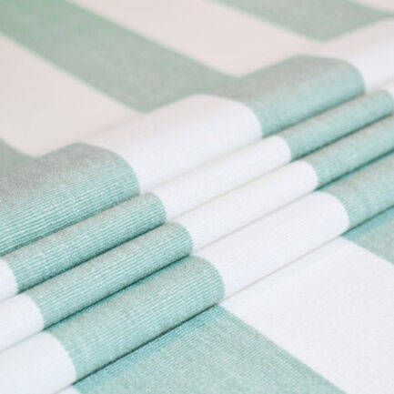  SeaFoam StripedCottonFabric