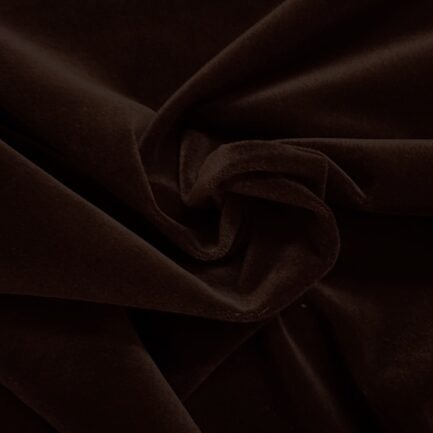 dark chocolate cotton velvet